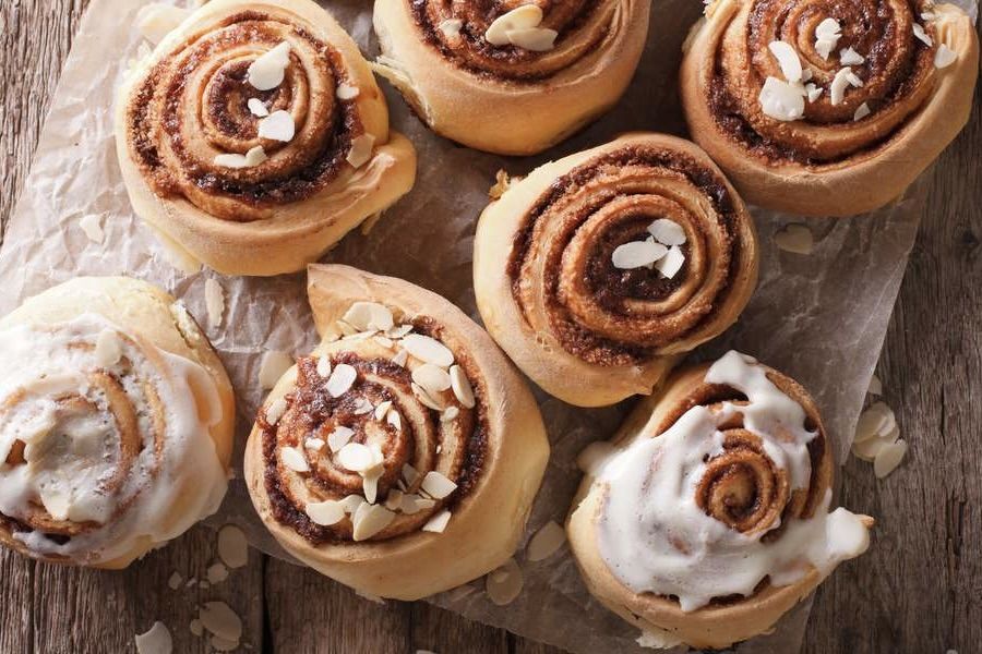 Cinnamon rolls from Smiling Donuts.