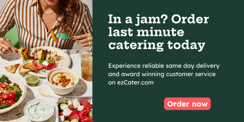 Last-minute catering banner