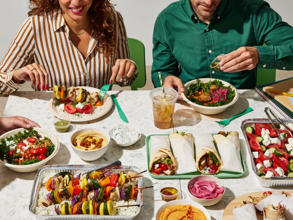 Lunch spread