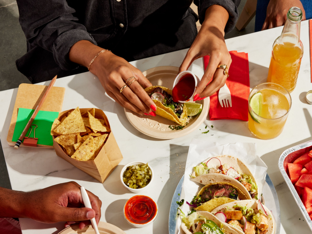 Lunch spread